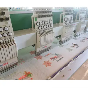 12 head 9/12/15 needles handy operation made in china embroidery machine