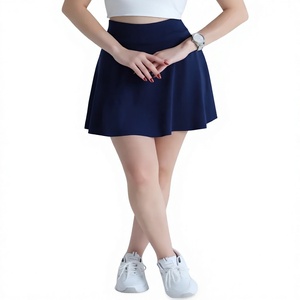 EVERGLOW Jupe-short sexy pour femme, taille haute, mini, en Spandex non tissé, écologique, imprimé numérique, couleur unie, avec poches, séchage rapide, anti-boulochage - Product Image 1