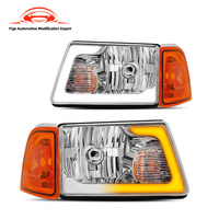 Phares LED de voiture en gros, boîtier chromé/noir 8512201000 pour Ford Ranger 2001-2011