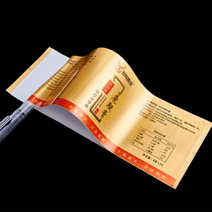 Фирменные этикетки из матовой золотой алюминиевой фольги, виниловые водонепроницаемые наклейки, металлические рулонные наклейки, листы - Product Image 3