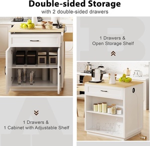 <span class=keywords><strong>Mesa</strong></span> de Comedor Extensible <span class=keywords><strong>para</strong></span> <span class=keywords><strong>Isla</strong></span> de <span class=keywords><strong>Cocina</strong></span> de 82 Pulgadas, con Capacidad <span class=keywords><strong>para</strong></span> 4-6 Personas, de Piedra Sinterizada Sintética, Bambú Ecológico, Diseño Moderno, Doble Tamaño, <span class=keywords><strong>para</strong></span> Hotel - Product Image 4