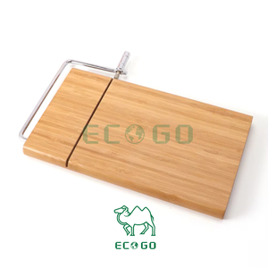 Trancheuse à fromage en acier inoxydable de qualité alimentaire bambou naturel Protection de l'environnement Eco coupe-fromage outil de cuisine planche à découper - Product Image 5