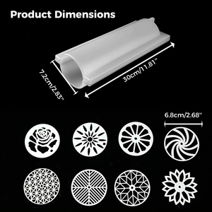 Cylindre savon moule ensemble 10 pièces kaléidoscope tirer à travers savon moule ensemble 1000ml/35oz Silicone colonne moule pour bricolage savons bougies - Product Image 6