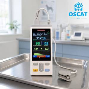 Moniteur de capnographie vétérinaire OSCAT PC200V pour chevaux ETCO2/SPO2/NIBP - Appareil médical portable avec certification CE - Product Image 1