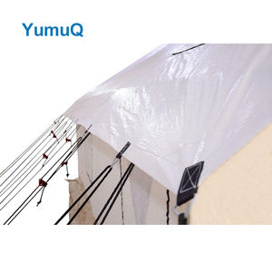 Yumuq 3.6m×4.2m アウトドアグランピング防水ヘビーデューティースチールフレームオックスフォードコットンキャンバスウォールテント（ストーブジャック付き） - Product Image 2