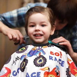 RTS fabbrica 90*75CM barbiere taglia mantello per bambini, ragazzi e ragazze parrucchiere tessuto piccolo dinosauro Non bastone grembiule per capelli - Product Image 4