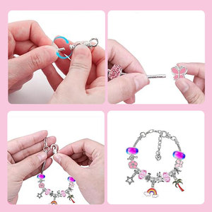Kits <span class=keywords><strong>de</strong></span> Fabricación <span class=keywords><strong>de</strong></span> Pulseras con Dijes <span class=keywords><strong>para</strong></span> Niños, Cuentas con Cierre y Dijes <span class=keywords><strong>para</strong></span> <span class=keywords><strong>Manualidades</strong></span>, <span class=keywords><strong>Set</strong></span> <span class=keywords><strong>de</strong></span> Bricolaje <span class=keywords><strong>para</strong></span> <span class=keywords><strong>Niñas</strong></span> <span class=keywords><strong>de</strong></span> 5 a 7 y 12 Años, Bolsa <span class=keywords><strong>de</strong></span> Empaque - Product Image 5
