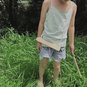 Fabriqué à la main à extrémité ouverte semblant jouer <span class=keywords><strong>jouet</strong></span> jeux de plein air épée en bois épée viking pour les enfants - Product Image 6