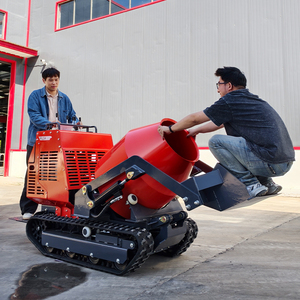 Mini bétonnière de type chenille AIDE de haute qualité avec moteur diesel KUBOTA, pompe principale, productivité de 2 m/h, certifiée CE - Product Image 4