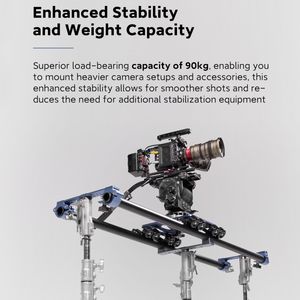 Movmax Grip Capacity 90kg Roues optimisées Caméra vidéo <span class=keywords><strong>Dolly</strong></span> <span class=keywords><strong>System</strong></span> for Curved Tracks Options de montage polyvalentes - Product Image 5