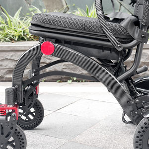 Silla de Ruedas Eléctrica Plegable Ligera con Motor sin Escobillas, <span class=keywords><strong>Control</strong></span> Remoto y Conducción Automática para Viajes - Product Image 6