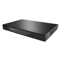 Rak Mini PC 1U Murah Port Jaringan Desktop Pfsense 10G Fiber SFP Rackmount RJ45 10Gb B85 Firewall 6 LAN Router Enterprise