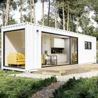 Maison préfabriquée moderne en conteneur maritime empilable Sinoy à deux étages de 20 pieds ou 40 pieds avec chambre, salle de bain et cuisine pour complexe hôtelier