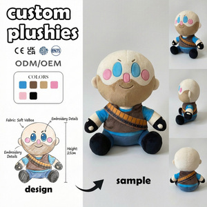 Peluche personnalisée de haute qualité, jouet en peluche doux, <span class=keywords><strong>personnage</strong></span> humain, animaux en peluche personnalisés, Argo, Sasquatch, Stich, design sur mesure - Product Image 3