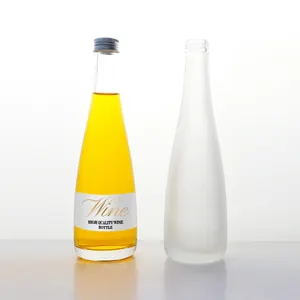 Wholesale Soft Drinks Glass Juice Bottle 330ml 500ml Empty Water Bottle Vodka Ice Liquor Bottle With Cork
