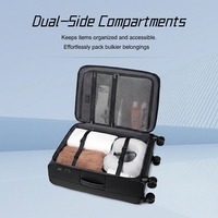Valise de voyage Arctic Hunter, nouvelle, en polyester, classique, simple, moderne, pour affaires, avec serrure TSA, imperméable, légère, 4 roues, multifonction