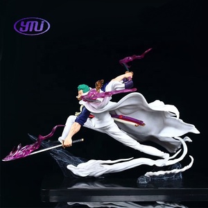 Nuevos Modelos de 28 cm, <span class=keywords><strong>Dos</strong></span> Estilos, Elegante Figura de Anime de Luffy y Ace con <span class=keywords><strong>Tres</strong></span> Espadas, Postura de Batalla con Doble Arma, Zoro - Product Image 5