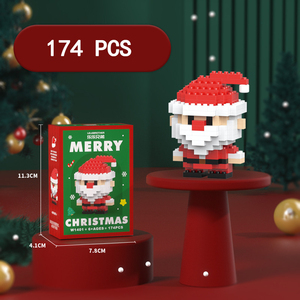 Santa Claus <b>Model</b> Toy <b>Building</b> Sets Christmas Festival Compatible with Other Brands Holiday Gifts - Product Image 5