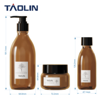 Flacon pharmaceutique en plastique PET transparent givré de 100 ml, 250 ml, 8 oz avec bouchon à vis pour médicaments liquides