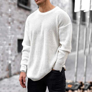 Pull à col rond pour homme, vente chaude, pour l'automne et l'hiver, imprimé, respirant, tricot ample, décontracté, avec logo sur le devant, polyester/coton - Product Image 3