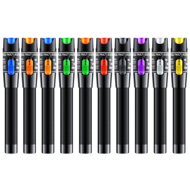 Pen-Type Fiber Optic Red Light Source Visual Fault Locator VFL 5mW-60mW 650nm Laser Cable Tester SC/FC/ST Connector