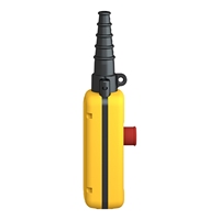 Interrupteur à bouton-poussoir PLC XACA2813, 2 contacts NO/3 NC, jaune, polypropylène, IP65, bornes à vis.