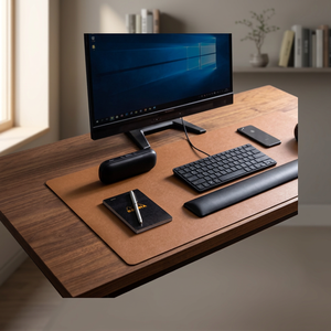 Leather Desk Pad 800x400mm Anti-Slip Dual-Sided Office Home Use - Product Image 2
