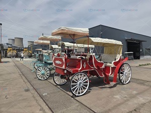 Chariot de mariage royal de style européen le plus populaire de Zhenda, confortable, personnalisé, avec fleurs, en acier Q235B, électrique - Product Image 6