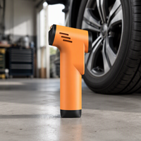Mini-compresseur d'air portable pour voiture et usage domestique, orange et noir