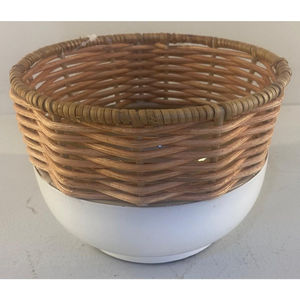 Multipurpose Handwoven Best Quality BOWL IRON & RATTAN <b>Storage</b> <b>basket</b> in wholesale price - Product Image 3