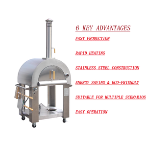 <span class=keywords><strong>Horno</strong></span> <span class=keywords><strong>de</strong></span> Pizza Comercial AM QDMECH a <span class=keywords><strong>Leña</strong></span> y Gas para Jardín, Restaurante, Catering y Panadería, Uso en Exteriores y Hogar, 1 Año <span class=keywords><strong>de</strong></span> Garantía - Product Image 6