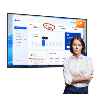 Pizarra blanca inteligente eléctrica de gran venta, tablero interactivo de alta calidad para enseñanza y conferencias disponible en Color blanco - Product Image 1