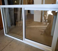 Ventanas de PVC de Alto Rendimiento, Fijas y Abatibles, con Vidrio de Seguridad, Apertura Vertical de Fibra de Vidrio, Resistentes a la Intemperie