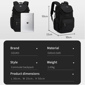 <span class=keywords><strong>Ozuko</strong></span> กระเป๋าเป้สะพายหลังสำหรับเดินทางแบบ9920, กระเป๋าใส่แล็ปท็อปขนาด15.6นิ้วสำหรับผู้ชายผู้หญิง23L กันน้ำกระเป๋านักเรียนใส่หนังสือสำหรับนักธุรกิจ - Product Image 6