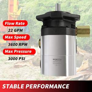 Bomba hidráulica para rajadora de leña, 22 GPM, bomba de engranajes de 2 etapas HI/LO con 3000 PSI, 3600 RPM, de aluminio para rajadoras de leña - Product Image 5