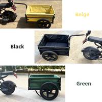 Nouveau chariot pliable en acier inoxydable robuste et durable, remorque pour vélo électrique, moto, roulement à billes, chariot de rangement pour bagages, 50 kg