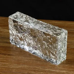 Solid Crystal Glass Brick Prices Decorative Transparent Glass Brick Walls