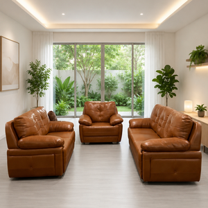 Moderno Conjunto de Sofá Vegas 3-2-1 de 321 Plazas para Sala de Estar, Muebles de Sofá de Tela Personalizada con Tela Premium para Muebles de Sala de Estar - Product Image 1