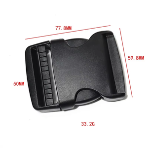 Hebillas de Liberación lateral rápida al por mayor, hebilla de cincha de plástico ajustable doble, accesorios de bolsa de tamaño personalizado, hebilla de cincha para bolsos - Product Image 5