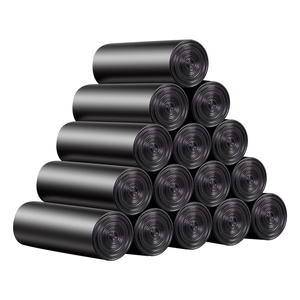 ถุงขยะพลาสติกแบบม้วนใหญ่ สีดำ แบบฉีกได้ มีเชือกผูก สำหรับใช้ในครัวเรือนและห้องครัว ขายส่ง - Product Image 2