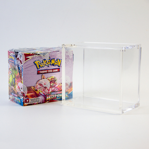 Acrylic Trading Card Game Box Protector <b>Case</b> <b>Display</b> <b>Case</b> Compatible with PKMN Booster Boxes - Product Image 1
