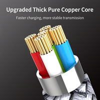 Cable de Carga Rápida USB-C a USB-C de 0.5m-6m, 60W PD, con Conductor de Cobre Puro y Revestimiento de Nailon para Android y Computadora