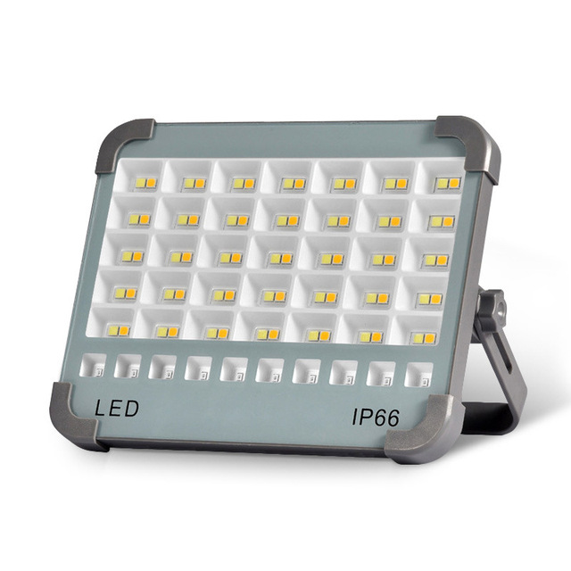 XINSITE IP44 High Power Solar Rechargeable LED Floodlight for Mechanic Camping Fishing Car Repair Plastic Lamp Body Type-c Power