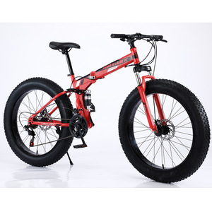 Bicicletta da Spiaggia e Neve 20-26 Pollici, 21 Velocità, Pneumatici Larghi, Doppio Freno <span class=keywords><strong>a</strong></span> Disco, Bici Fuoristrada con Pneumatici Larghi - Product Image 3