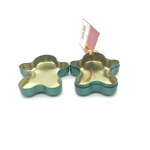 Boîte en métal pour biscuits de Noël avec impression quadricolore pour décorations de fête, cadeaux, cartes de Noël, Père Noël, bonhomme de neige, pain d'épices - Product Image 5