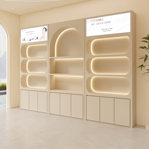 Espositori per Cosmetici in Legno di Alta Qualità, Ecologici e Durevoli per Saloni di Bellezza e Negozi al Dettaglio - Scaffali per Prodotti per la Cura della Pelle e delle Unghie - Product Image 2