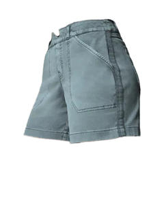 Pantalones Cortos Casuales de Cintura Alta con Bolsillos, Tejido Elástico Transpirable, de Moda, Tallas Grandes S-4XL - Product Image 1