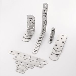 Stainless Steel Angle <b>Brackets</b> <b>90</b> <b>Degree</b> Right Angle Reinforcement Furniture Accessories Support Frames Polished 300 Series - Product Image 1