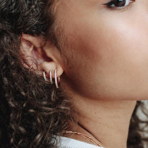 Boucles d'oreilles en argent pour femmes or base cerceaux boucles d'oreilles <span class=keywords><strong>petit</strong></span> moyen grand cerceaux bijoux fabricants répertoire - Product Image 6