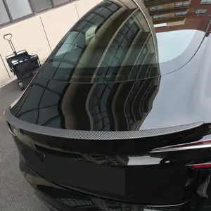 OEM Màu Xe Cơ Thể Kit ABS Thổi Đúc Phía Sau Spoiler Bóng Mờ Màu Đen Ban Đầu Loại Xe Thân Cây Spoiler Cho Tesla Mô Hình 3